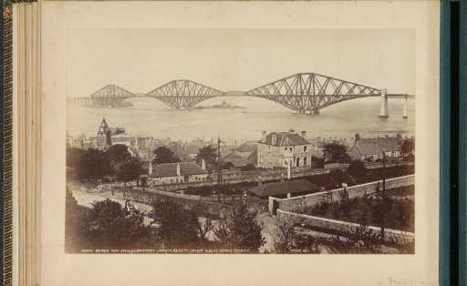 View of the Forth Bridge over the Firth of Forth in Scotland