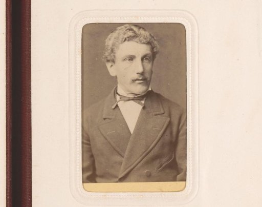 Portrait of a man with moustache