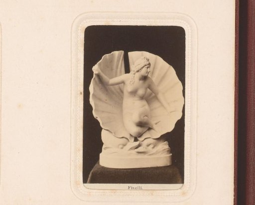 Sculpture of Venus in a shell by Carlo Finelli