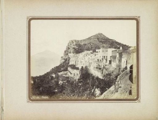 View of Capri with the Hotel Tiberia in the Center