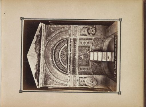 Fountain with mosaics in Pompeii