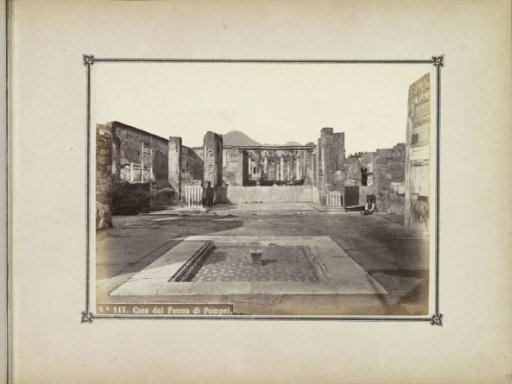 Remains of the House of the Faun in Pompeii