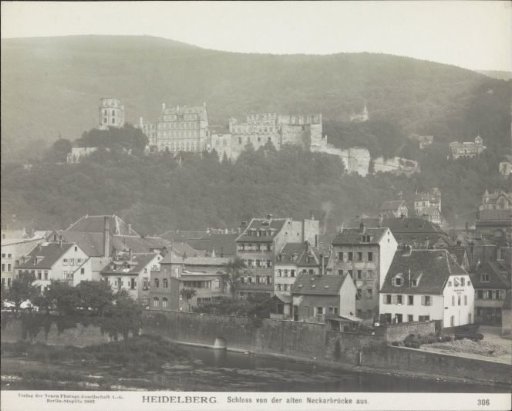 Heidelberg seen from a bridge over the Neckar
