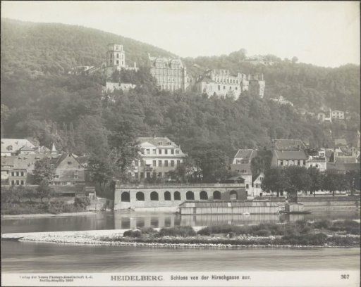 Heidelberg seen from the Hirschgasse