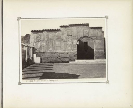 Remains of a bathhouse in Pompeii
