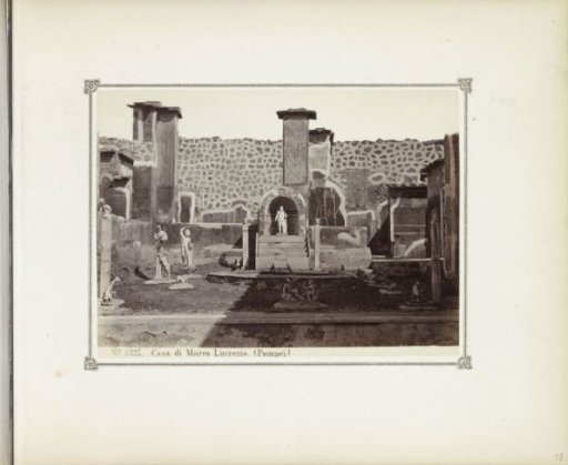 Remains of the house of Marco Lucrezio in Pompeii