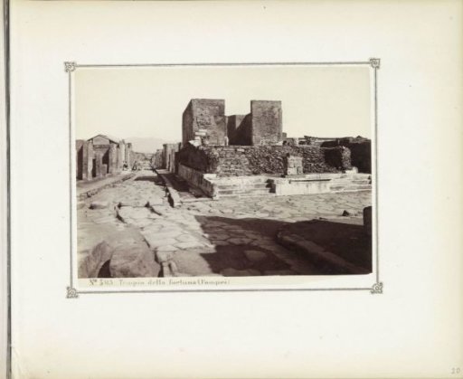 Remains of the Temple of Fortuna Augusta in Pompeii