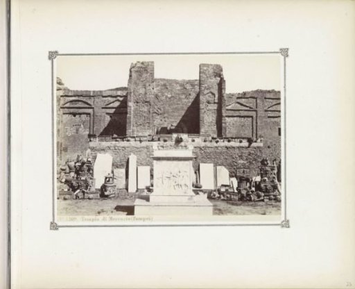 Remains of the Temple of Mercury in Pompeii