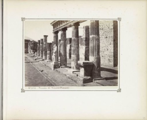 Remains of the Temple of Venus in Pompeii