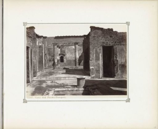 Remains of the House of the Tragic Poet in Pompeii