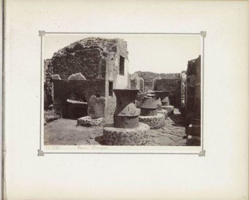 Remains of an oven in Pompeii