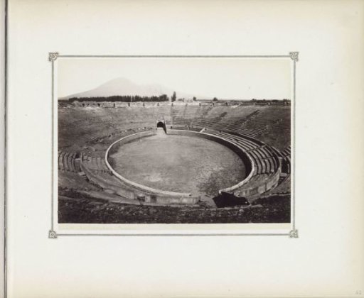 Interior of the amphitheatre in Pompeii