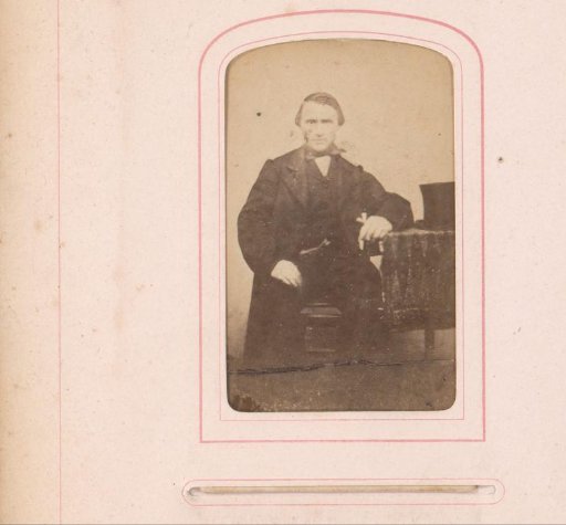 Portrait of a seated man