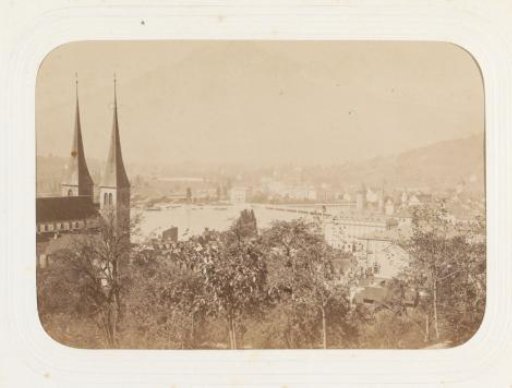 View of Lucerne and the Pilatus