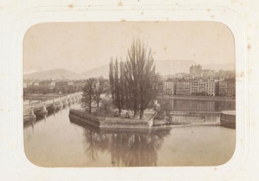View of Geneva and Mont Blanc