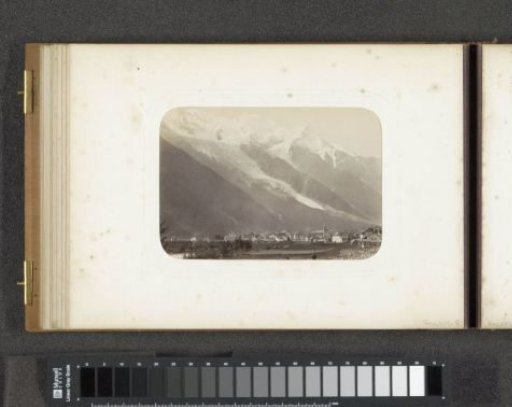 View of Chamonix and Mont Blanc