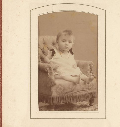 Portrait of a seated boy