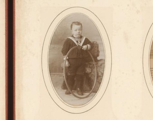 Portrait of a Boy in a Sailor's Suit with a Hoop in His Hand