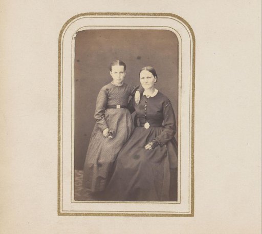 Portrait of a woman and girl