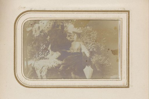 Portrait of a Woman in a Garden or Park