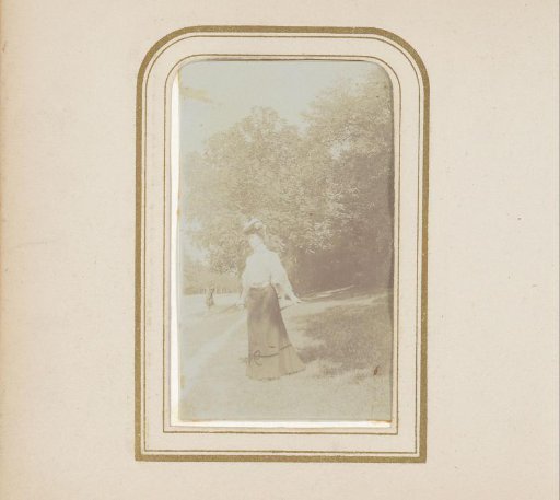 Portrait of a Woman in a Garden or Park