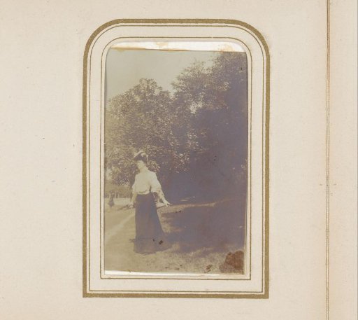 Portrait of a Woman in a Garden or Park
