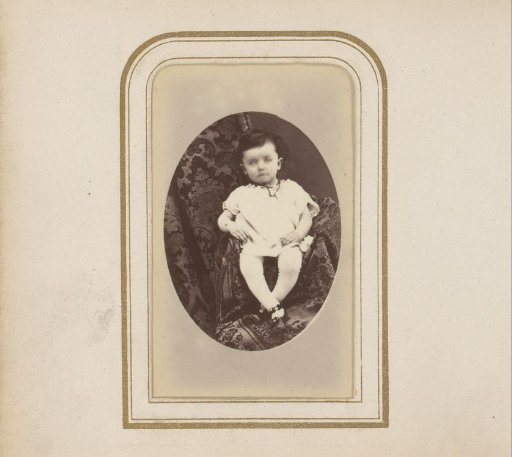 Portrait of a seated child