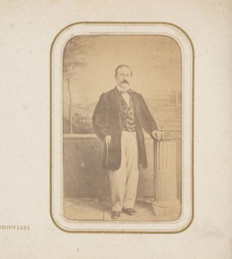 Portrait of a man with a mustache