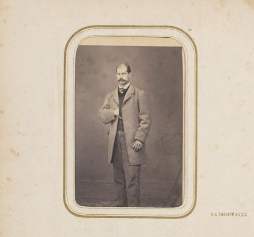 Portrait of a man with a moustache