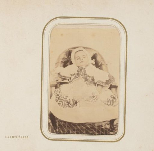Post-mortem portrait of a baby