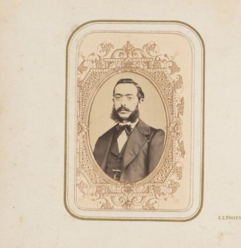 Portrait of a Man with Moustache and Sideburns