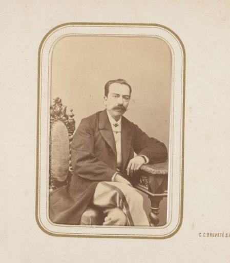 Portrait of a man with a mustache