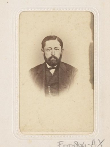 Photographic reproduction of a portrait of a bearded man