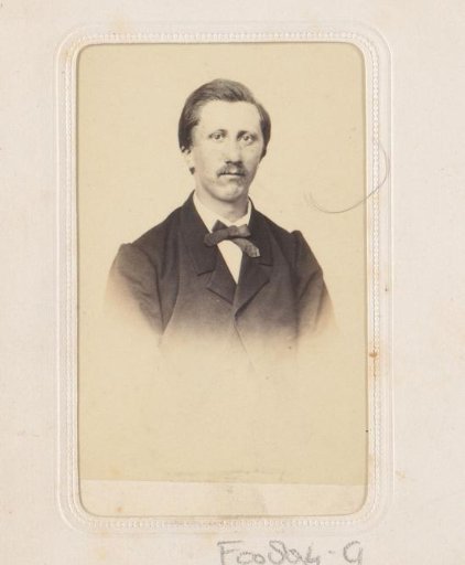 Portrait of a man with a moustache