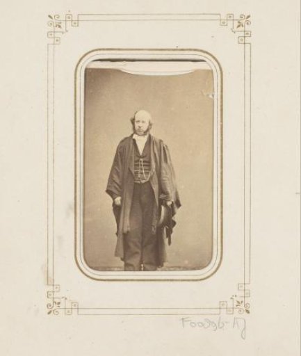Portrait of a man with side whiskers