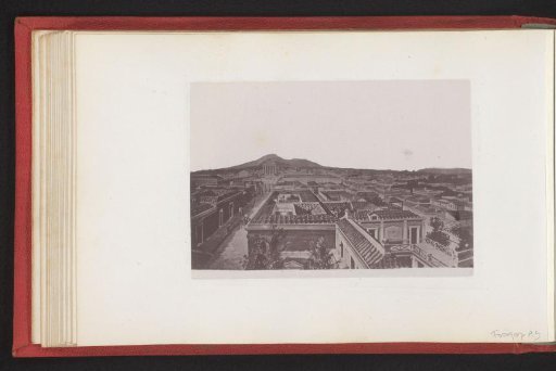 Photographic reproduction of a print depicting a view of Pompeii