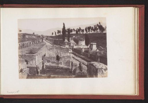 Street with ruins at Pompeii