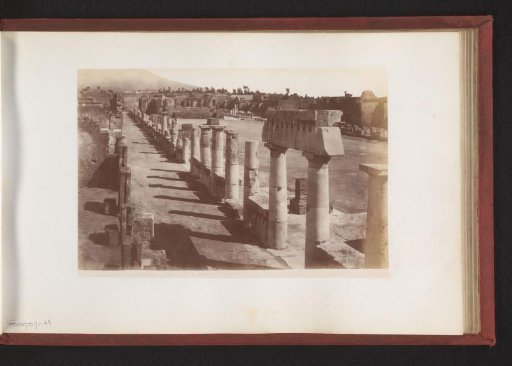 Ruins of a colonnade at Pompeii