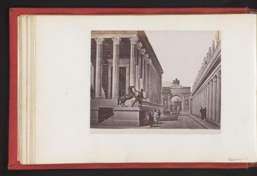 Photographic reproduction of a print depicting the Temple of Jupiter at Pompeii