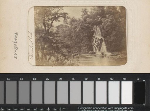 Photographic reproduction of a print of a landscape in Trusetal
