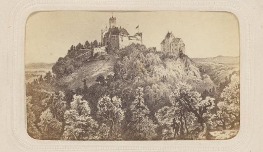 Photographic reproduction of a print of Wartburg Castle