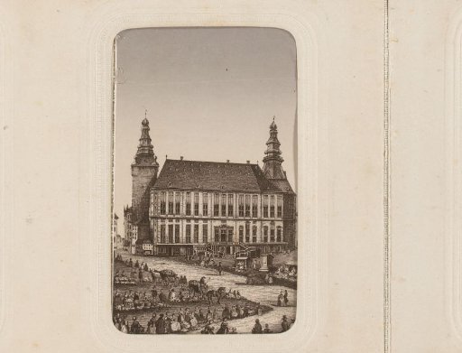 Photographic reproduction of a print of the Town Hall at Aachen