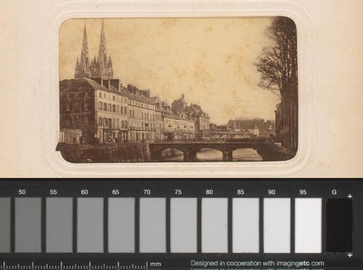 City View with the Cathedral of Quimper in the Background