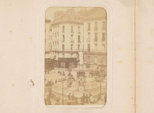 View of a Square with a Fountain