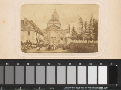 Photoreproduction of a print of a view of Sainte-Anne d'Auray