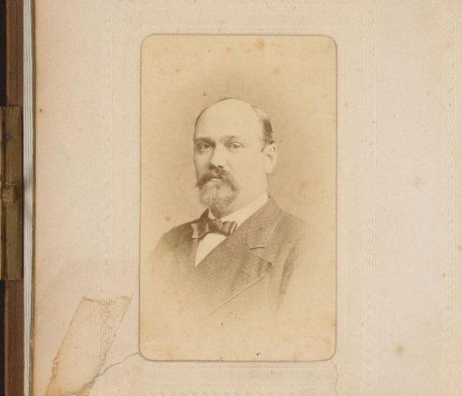 Portrait of a Man with Mustache, Beard, and Bow Tie