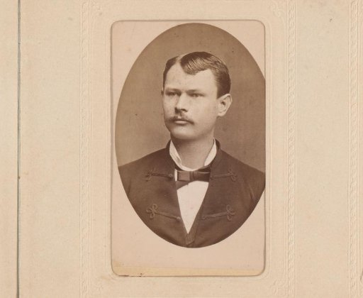 Portrait of a man with a mustache