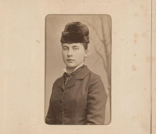 Portrait of a Young Woman with Fur Cap