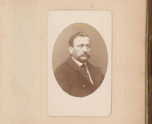 Portrait of a man with a moustache