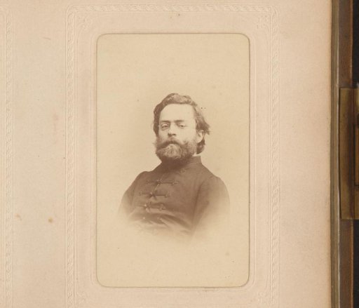 Portrait of a Man with Moustache, Beard and Spectacles